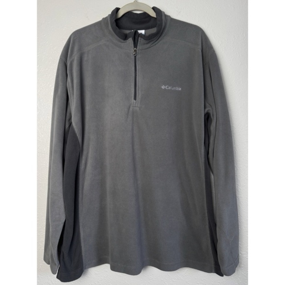 Columbia Klamath Range half zip light weight fleece pullover jacket XXL - Picture 3 of 10